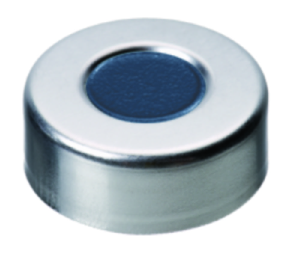 [1760114] Crimp-lock, LLG, N 20, alu m. hål, silver, butyl/PTFE 50 A, Pharma-Fix