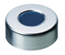Crimp-lock, LLG, N 20, alu m. hål, silver, butyl/PTFE 50 A, Pharma-Fix