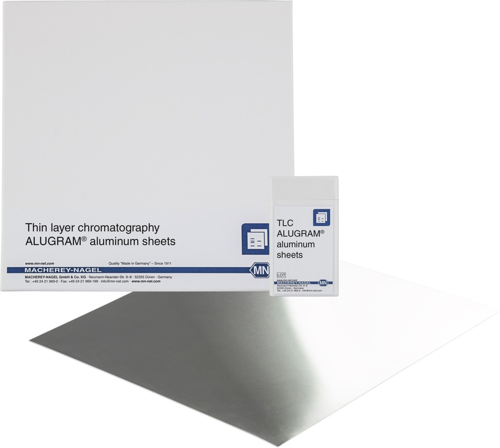 [1770010] TLC-plattor, Macherey-Nagel ALUGRAM SIL G UV254, Aluminium, 4x8 cm, 50 st.