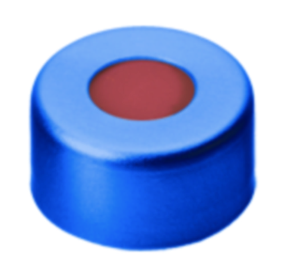 Crimp-lock, LLG, N 11, alu m. hål, blå, gummi/butyl/PTFE 45 A