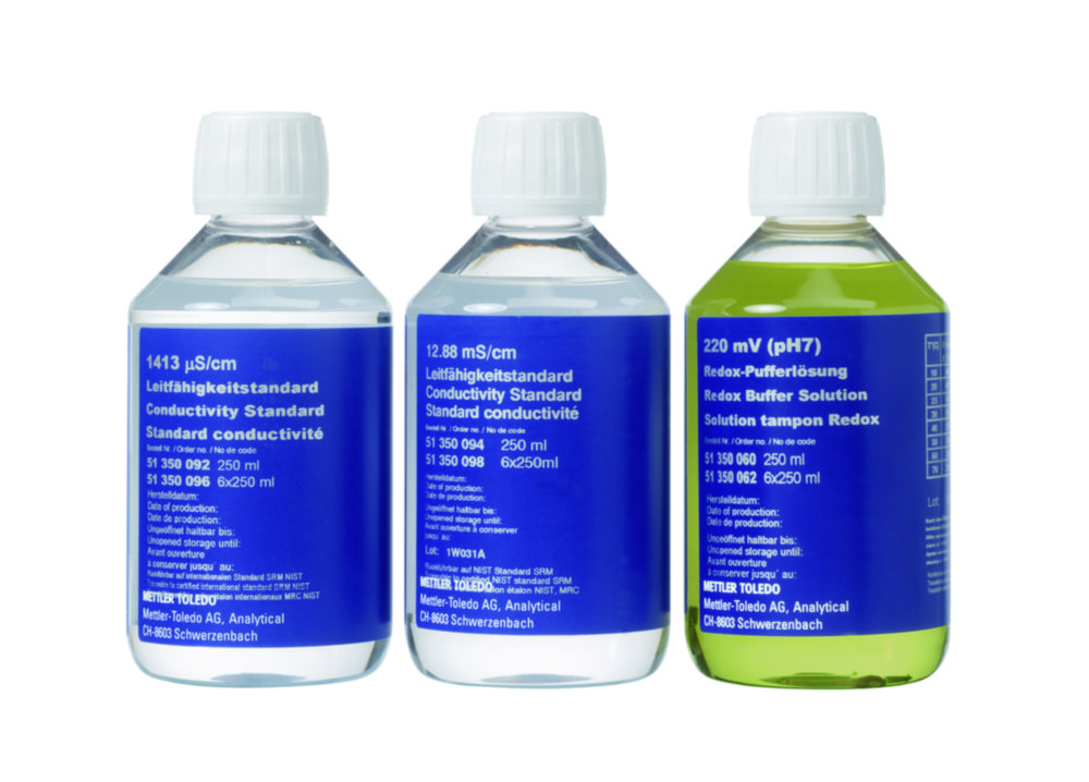Konduktivitetsstandard, Mettler-Toledo, 12.880 µS/cm, 250 mL, 6 st.