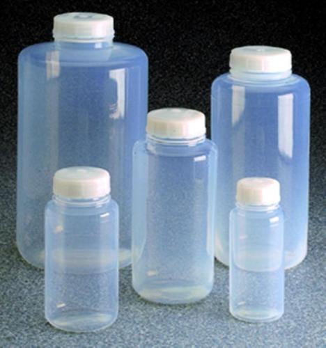 Nalgena flaska, vid hals, FEP, m/skruvlock, 2200ml