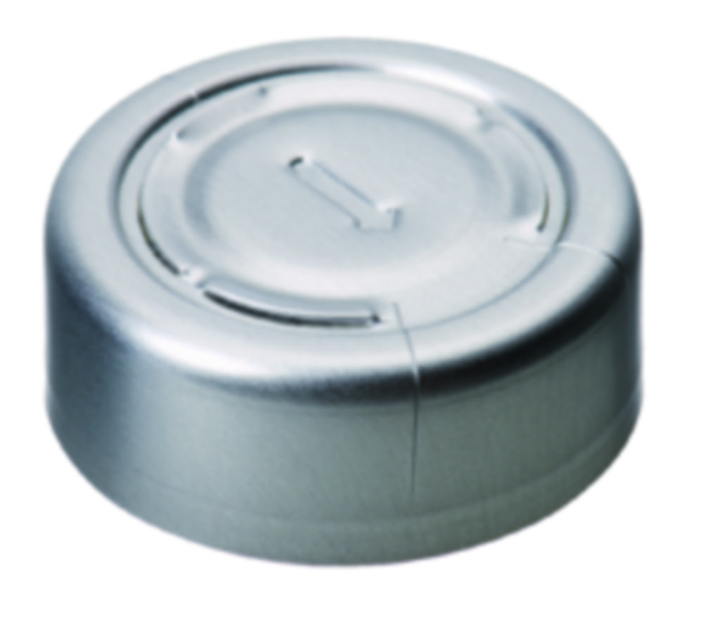 Crimp-lock, LLG, N 20, alu med komplett tear-off, silver
