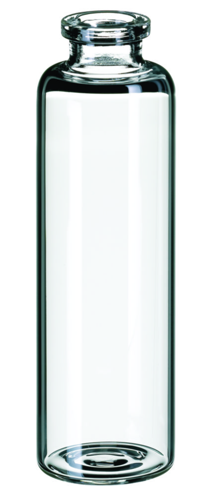 Headspace vialer m. krage, LLG, N 20 DIN crimp, 50 mL, klar