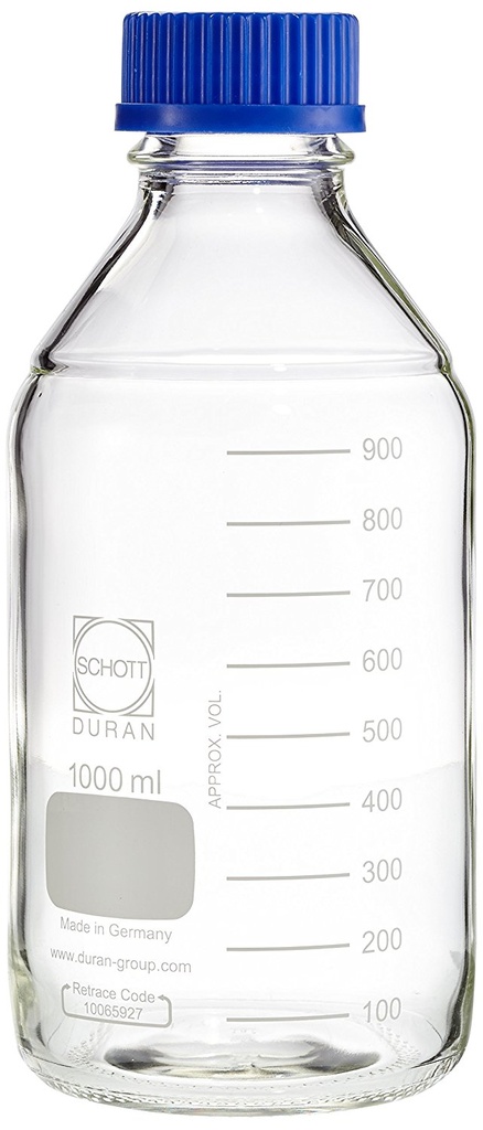 BlueCap flaska, DURAN, med blått lock, 15.000 ml