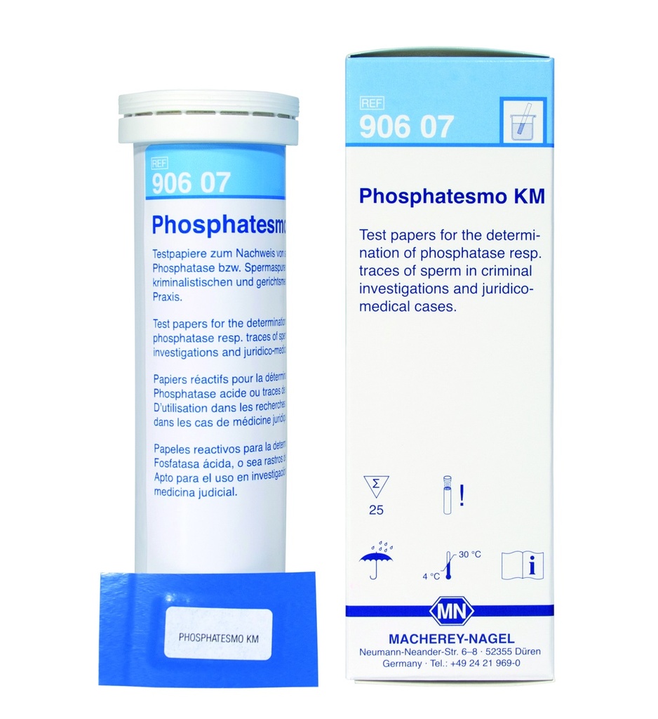 Phosphatesmo KM, 15 x 30 mm box of 25 test papers