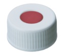 [7633064] Skruvlock, LLG, N 24, vit PP m. hål, butyl/PTFE 55 A
