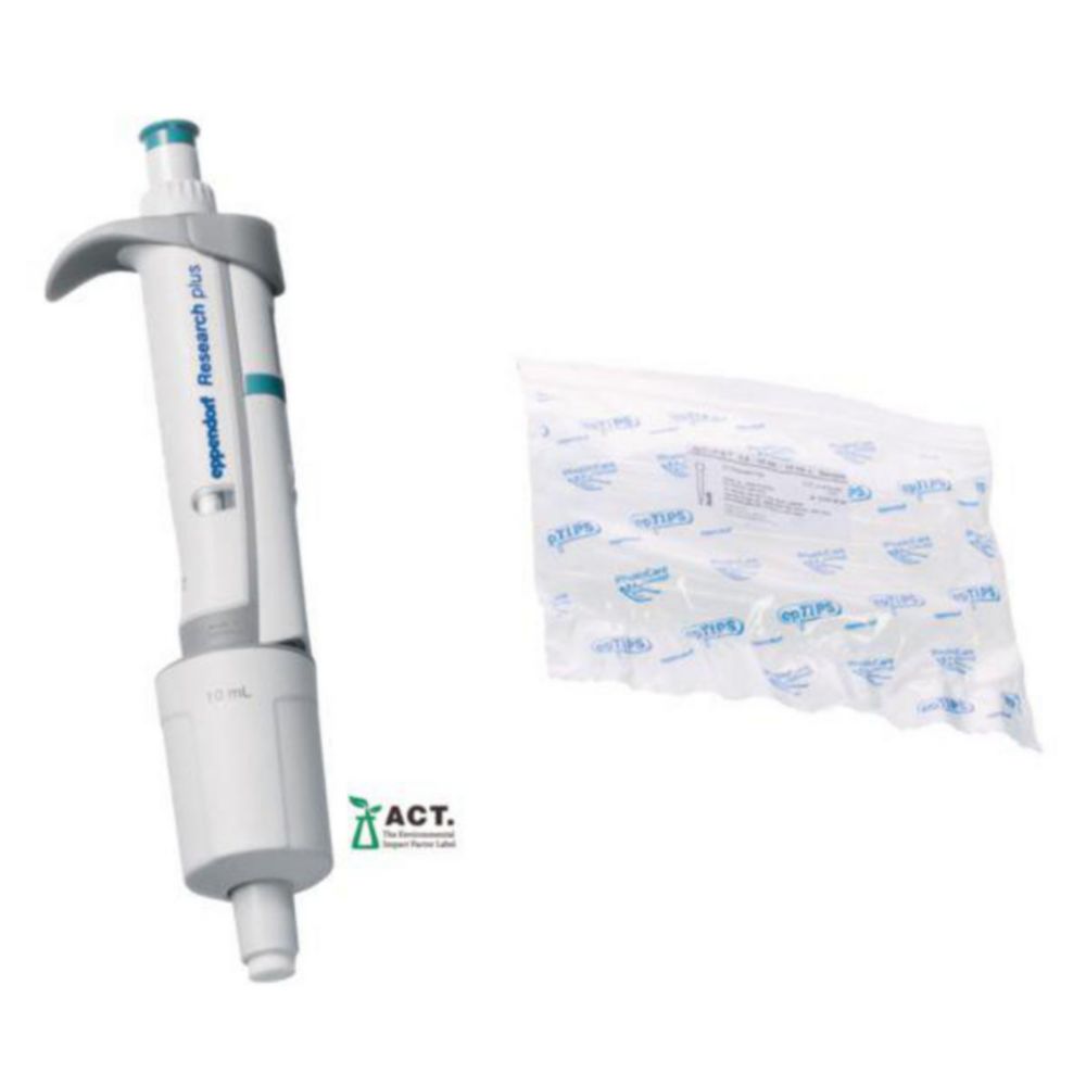 Pipett, Eppendorf, Research® plus, 1 kanal, 1000 - 10.000 µL, (GLP)