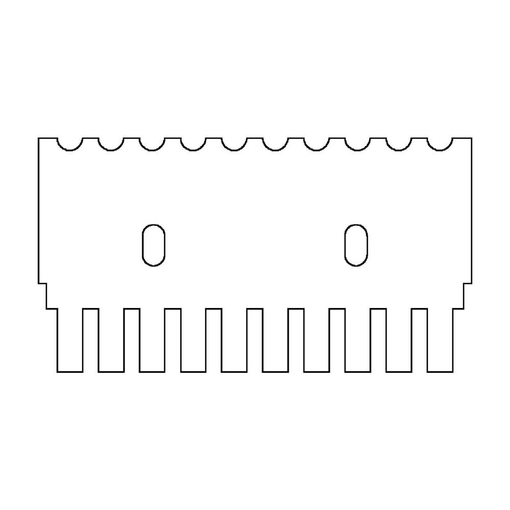 Kam, 10 prover, 1 mm tjock