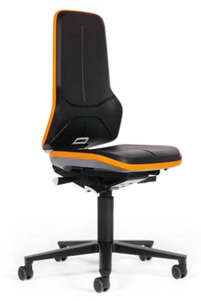 Neonstol, PU-skum, hjul/orange, 450-620 mm
