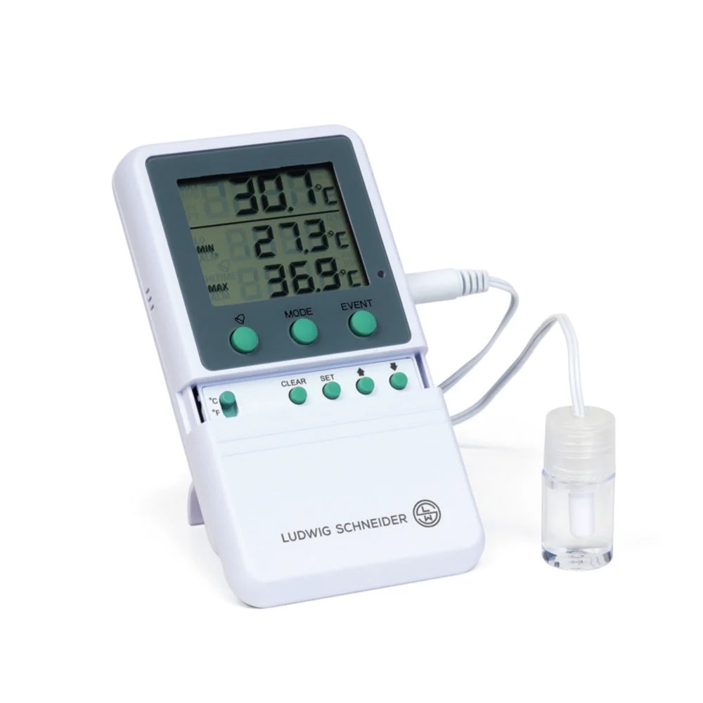 Digital skåpstermometer, frysar, -50 - +70°C (cert +37°C)