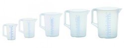 Mätkanna 1000 ml, PP, transparent, 2 skalor