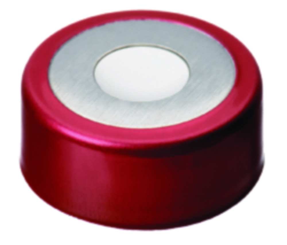 Crimp-lock, LLG, N 20, magnetisk bi-metall m. hål, röd/silver, silikon/PTFE 60 A
