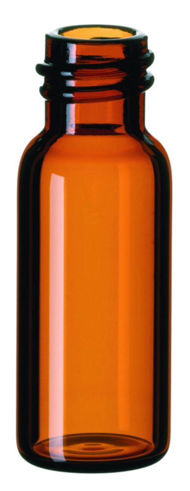 Vialer m. gänga, LLG, N 8, smal öppning, 1,5 mL, brun