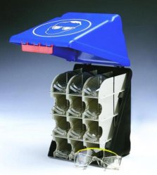 Förvaringslåda (12 Skyddsglasögon), Gebra SecuBox Maxi