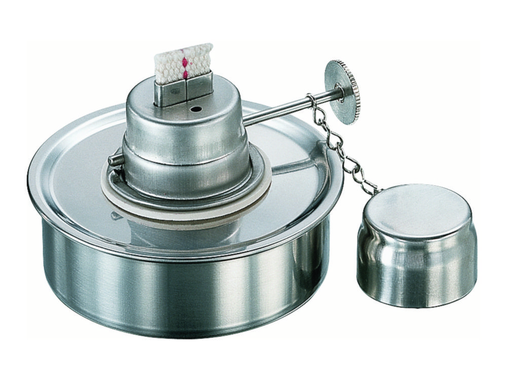Spirit burner, 18/8 steel, Type Spirit burner