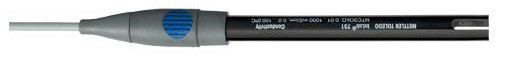 Konduktivitetsmätcell, Mettler-Toledo Inlab 731-2m, 4 grafit, NTC, k=0,57 cm-1, Mini-DIN 2 m