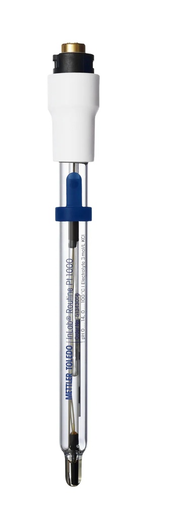 pH-elektrod, Mettler-Toledo InLab Routine, glas, Pt1000, MultiPin u. kabel