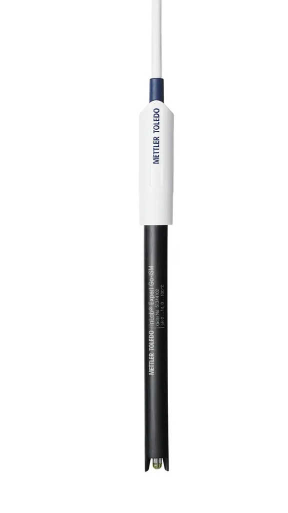 pH-elektrod, Mettler-Toledo InLab Expert Go-ISM-5m, plast, gel, NTC, BNC/RCA 5 m