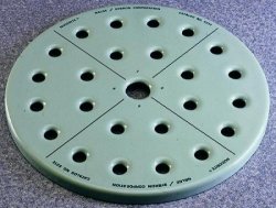 Exsickatorplatta, emalj, numrerad, Ø230 mm