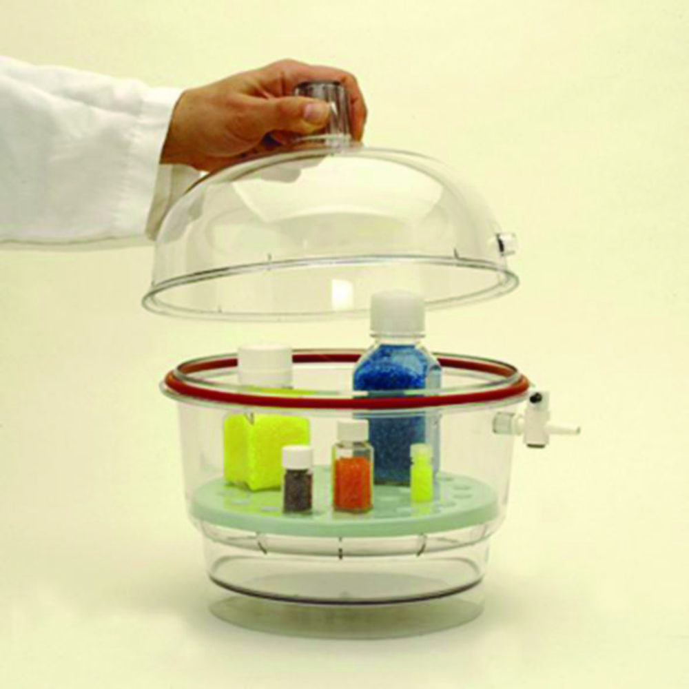 Exsickator, Nalgene 5311, PC, med stopkran, Ø250 mm
