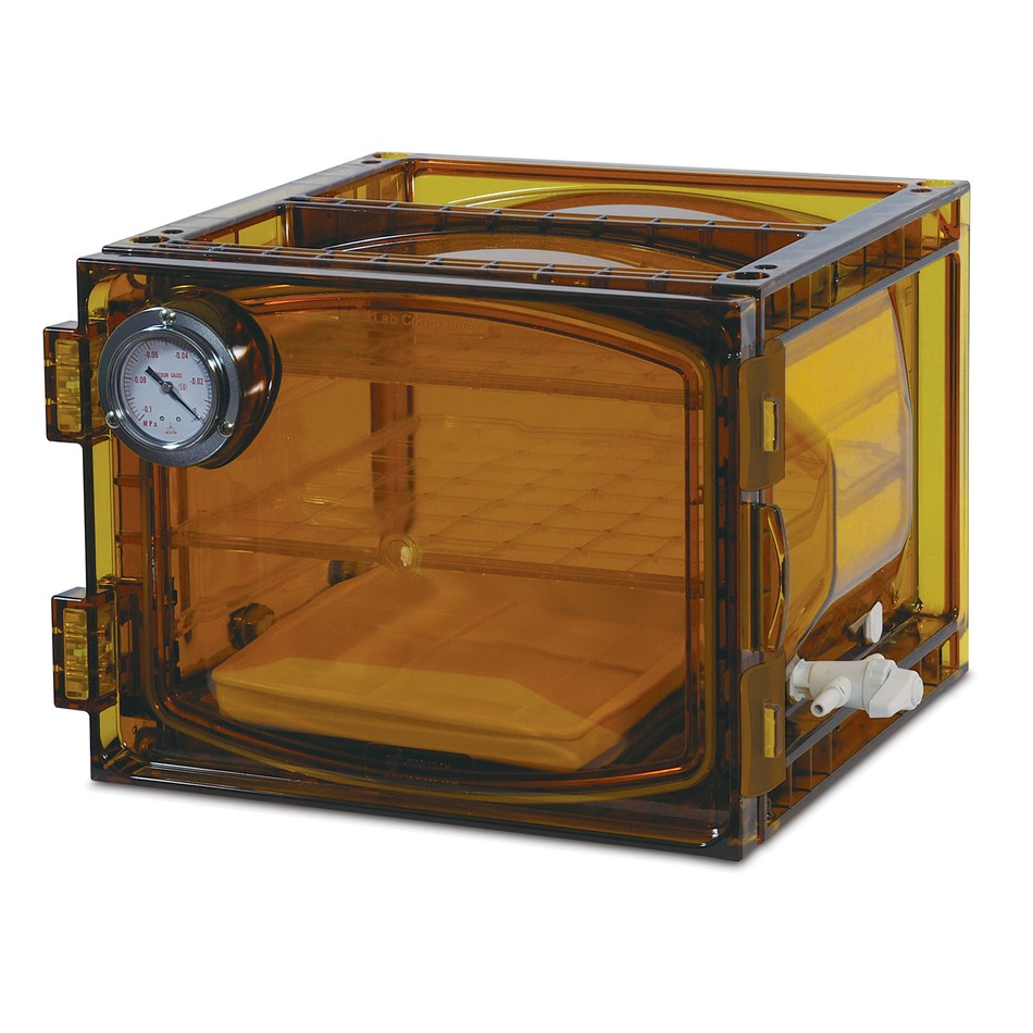 LLG exsickator, PC, kubformad, 23 lit., brun