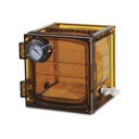 LLG exsickator, PC, kubformad, 11 lit., brun