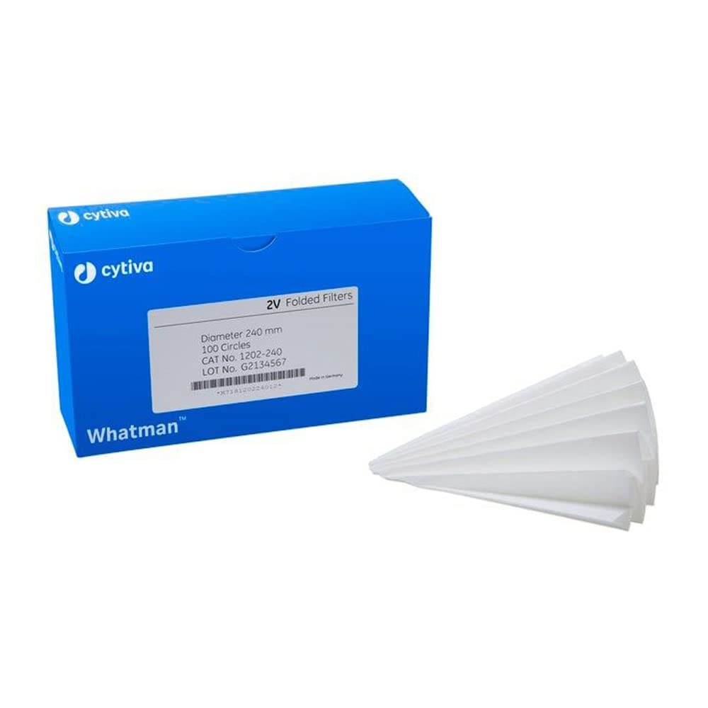 Veckfilter, Whatman, kvalitativt, Grade 2V, Ø270 mm, 8 µm, 100 st.