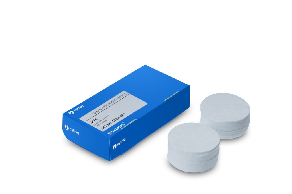 Rundfilter, glasfiber, Whatman, Grade GF/A, Ø21 mm, 1,6 µm, 100 st.