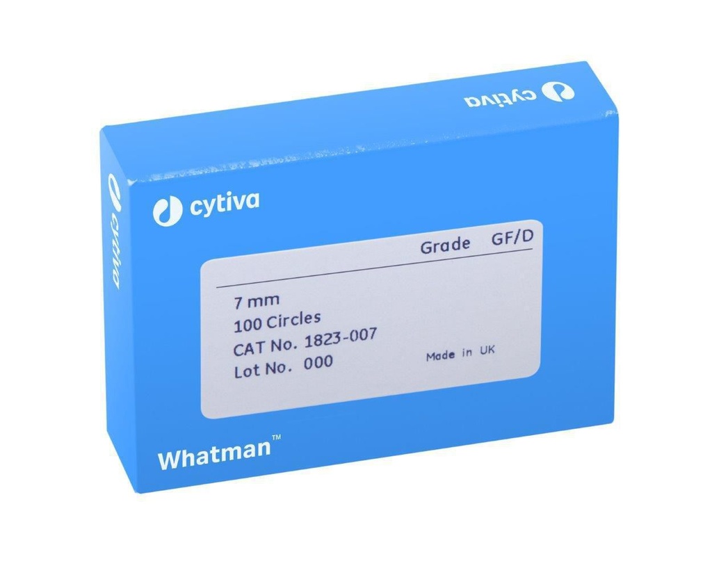 Rundfilter, glasfiber, Whatman, Grade GF/D, Ø25 mm, 2,7 µm, 100 st.