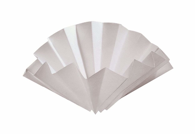 Veckfilter, Whatman, kvalitativt, Grade 1573 ½, Ø240 mm, 12-25 µm, 100 st.