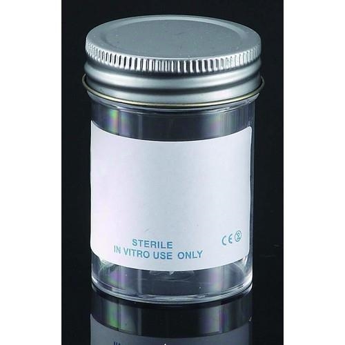 Provbehållare, PS, med lock, sterila, 100 ml