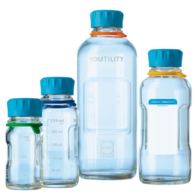 Duran Youtility flaska, klar, GL45 lock, 500 ml