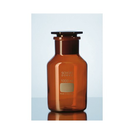 Flaska, Duran, NS45 glaspropp, brun, 500 ml