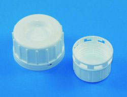 Lock, vitt, PTFE inlägg, till 100-250 ml flaska, Ø32 mm