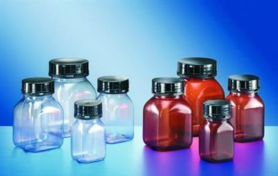 Provbehållare, fyrkantig, PVC, klar, 100 ml