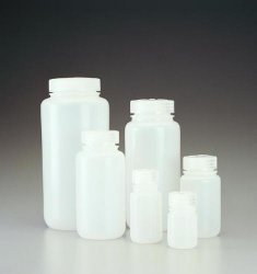 Burk 500 ml, PE-HD, med skruvlock PP, vid hals
