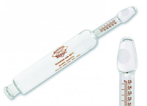 Skummjölksbutyrometer "Siegfeld", 43.5ml ±0.5ml