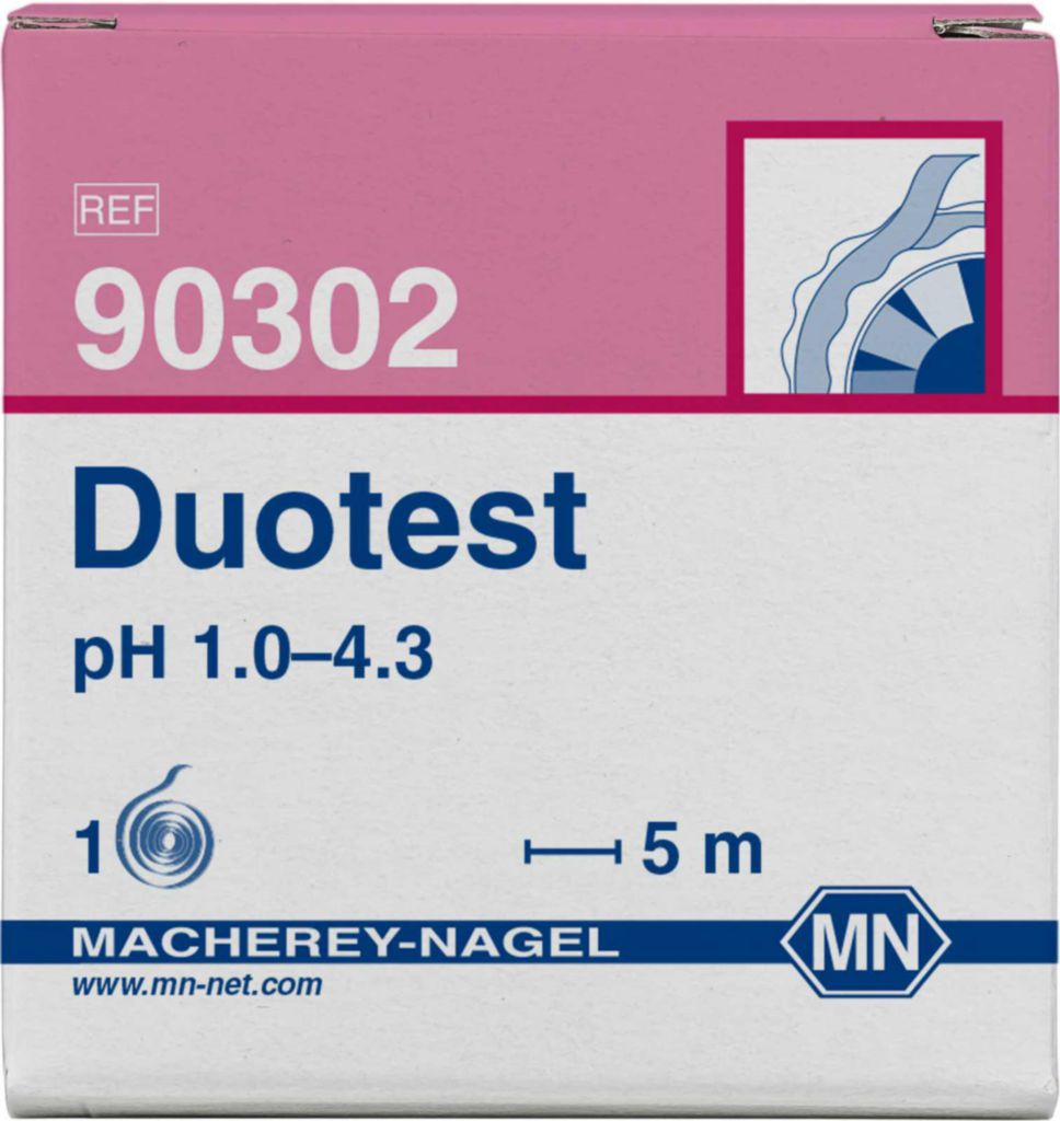 [9130356] pH-indikatorpapper, Macherey-Nagel Duotest, pH 1 - 4,3, 5 m