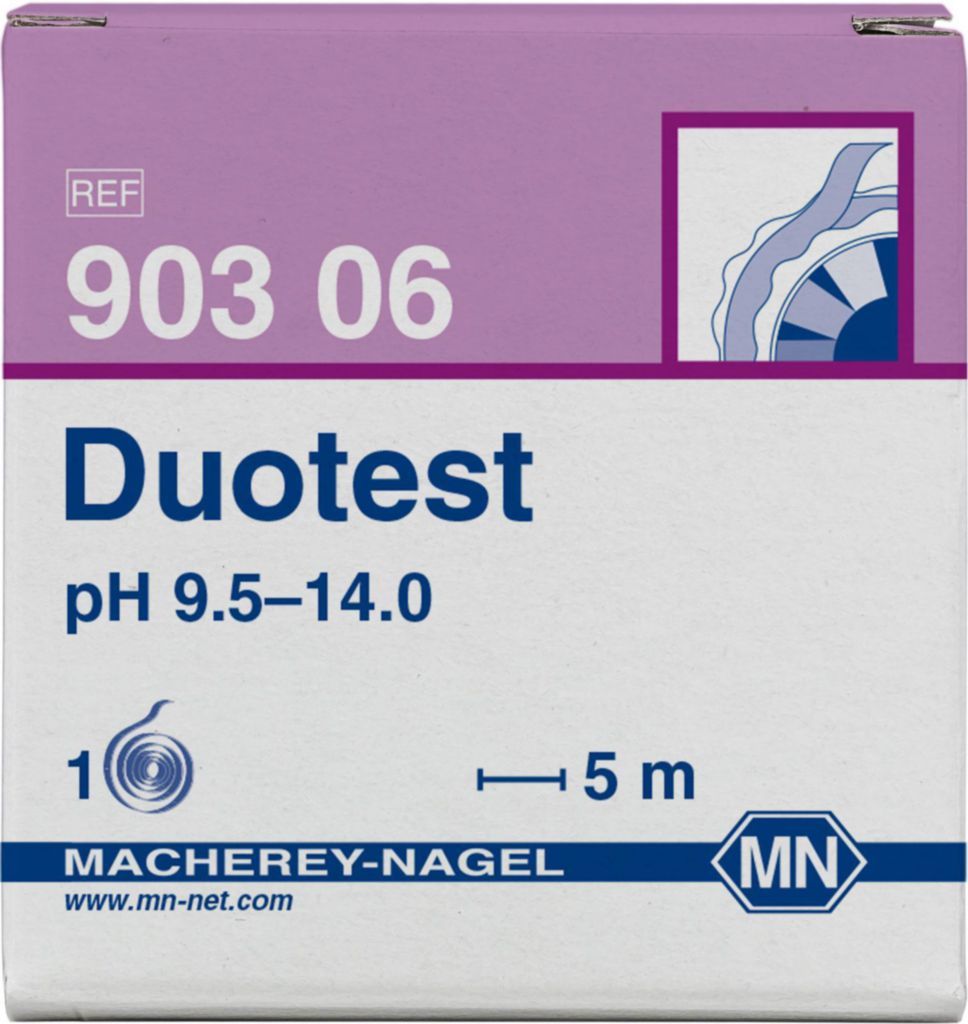 pH-indikatorpapper, Macherey-Nagel Duotest, pH 9,5 - 14, 5 m