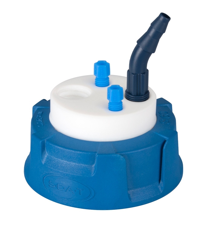 [9139868] Avfallslock, SCAT Safety Waste Cap V2.0, S 60/61, Typ 7, 1 x GL 14 / 2 x kapillär / 1 x muff