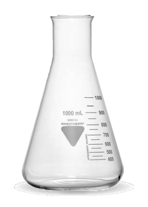 Erlenmeyerkolv, vid hals, 1000 ml