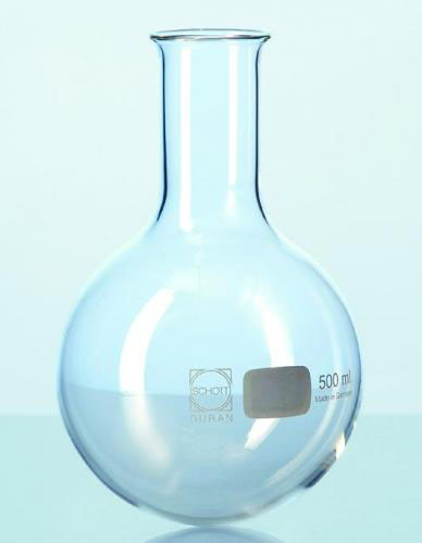 Rundkolv, smal hals, DURAN, 50 ml
