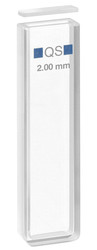 Makro-kyvett, absorption, kvarts, 2 mm, 700 µl