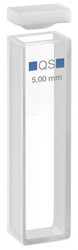 Makro-kyvett, absorption, kvarts, 5 mm, 1750 µl
