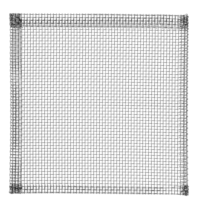 Trådnät 155 x 155 mm, mesh 0,6 x 2 mm