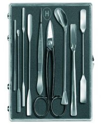 Stort kemikerset, 9 instrument