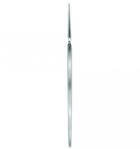 Dissektionsnål, rak, spetsig, metallskaft, 140 mm