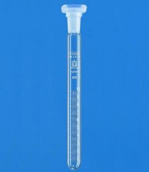 Reagensglas m/grad. och propp, Ø17x220 mm, 25ml