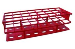 Reagensglasstativ t. 40 (4 x 10) rör Ø20 mm, vitt